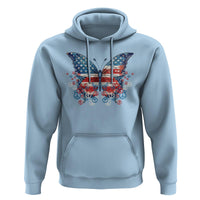 4th Of July Hoodie Butterfly Patriotic Peace Signs - Wonder Print Shop