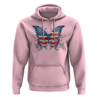 4th Of July Hoodie Butterfly Patriotic Peace Signs - Wonder Print Shop