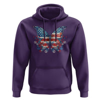 4th Of July Hoodie Butterfly Patriotic Peace Signs - Wonder Print Shop