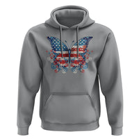 4th Of July Hoodie Butterfly Patriotic Peace Signs - Wonder Print Shop