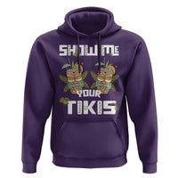 Funny Hawaii Hoodie Show me Your Tikis Mask Aloha Hawaiian - Wonder Print Shop