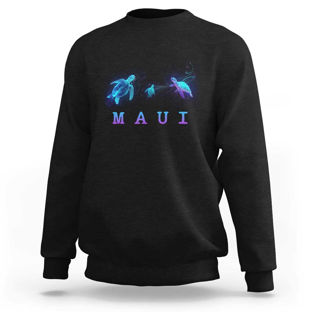 Maui Hawaii Sea Turtles Hawaiian Ocean Sweatshirt - Wonder Print Shop