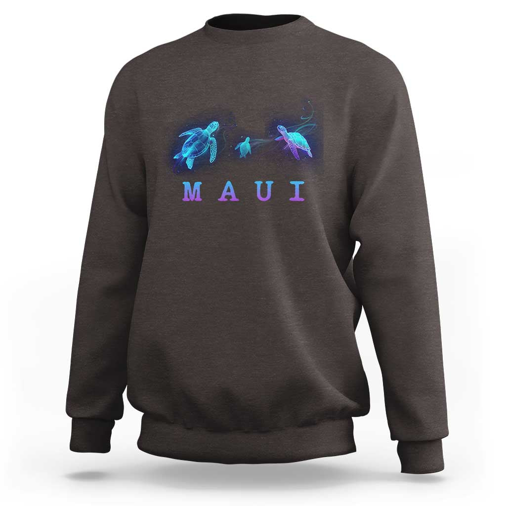 Maui Hawaii Sea Turtles Hawaiian Ocean Sweatshirt - Wonder Print Shop