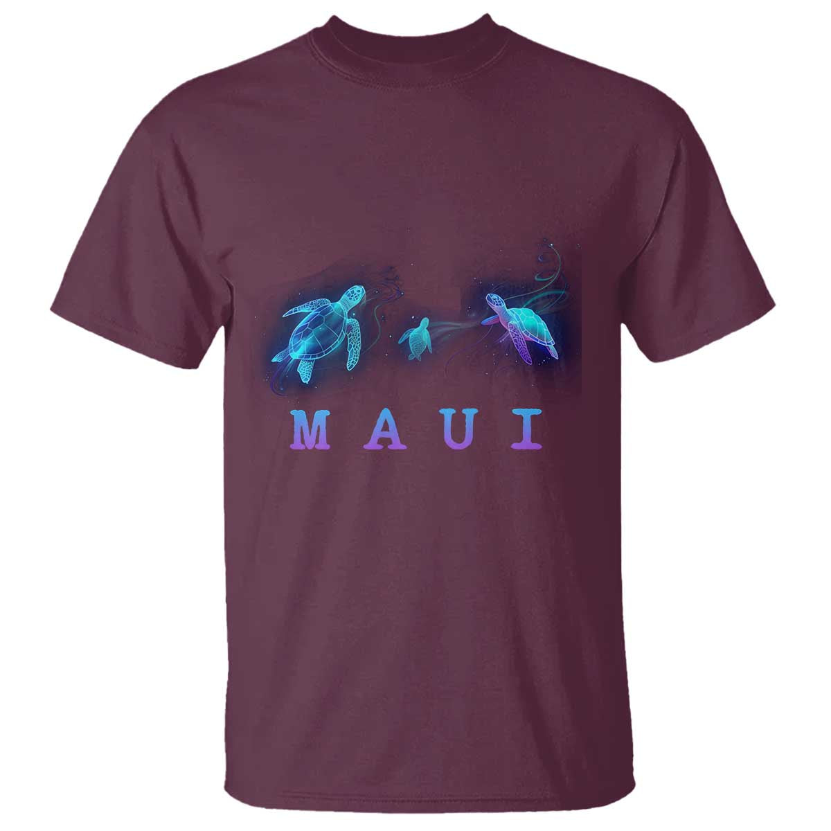 Maui Hawaii Sea Turtles Hawaiian Ocean T Shirt - Wonder Print Shop