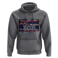 Hawaiian Hoodie 808 Aloha State Hawaii Flag - Wonder Print Shop