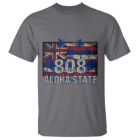 Hawaiian T Shirt 808 Aloha State Hawaii Flag - Wonder Print Shop