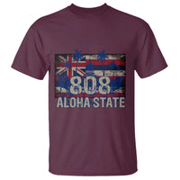 Hawaiian T Shirt 808 Aloha State Hawaii Flag - Wonder Print Shop