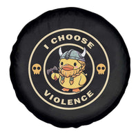 Funny Viking Duck Meme I Choose Violence Spare Tire Cover