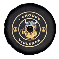 Funny Viking Duck Meme I Choose Violence Spare Tire Cover