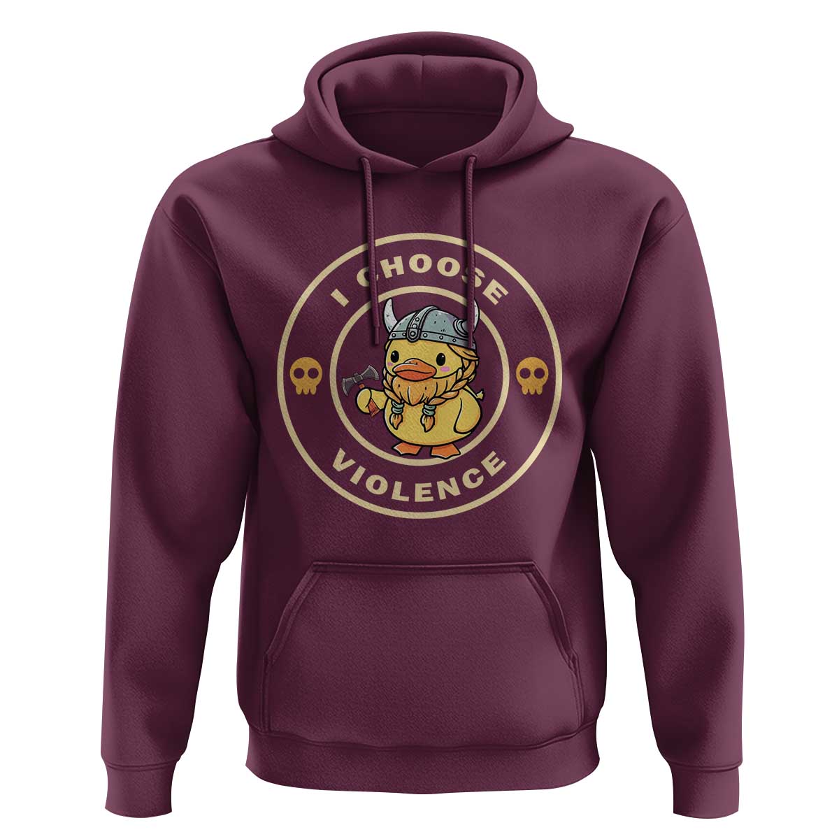 Funny Viking Duck Meme I Choose Violence Hoodie