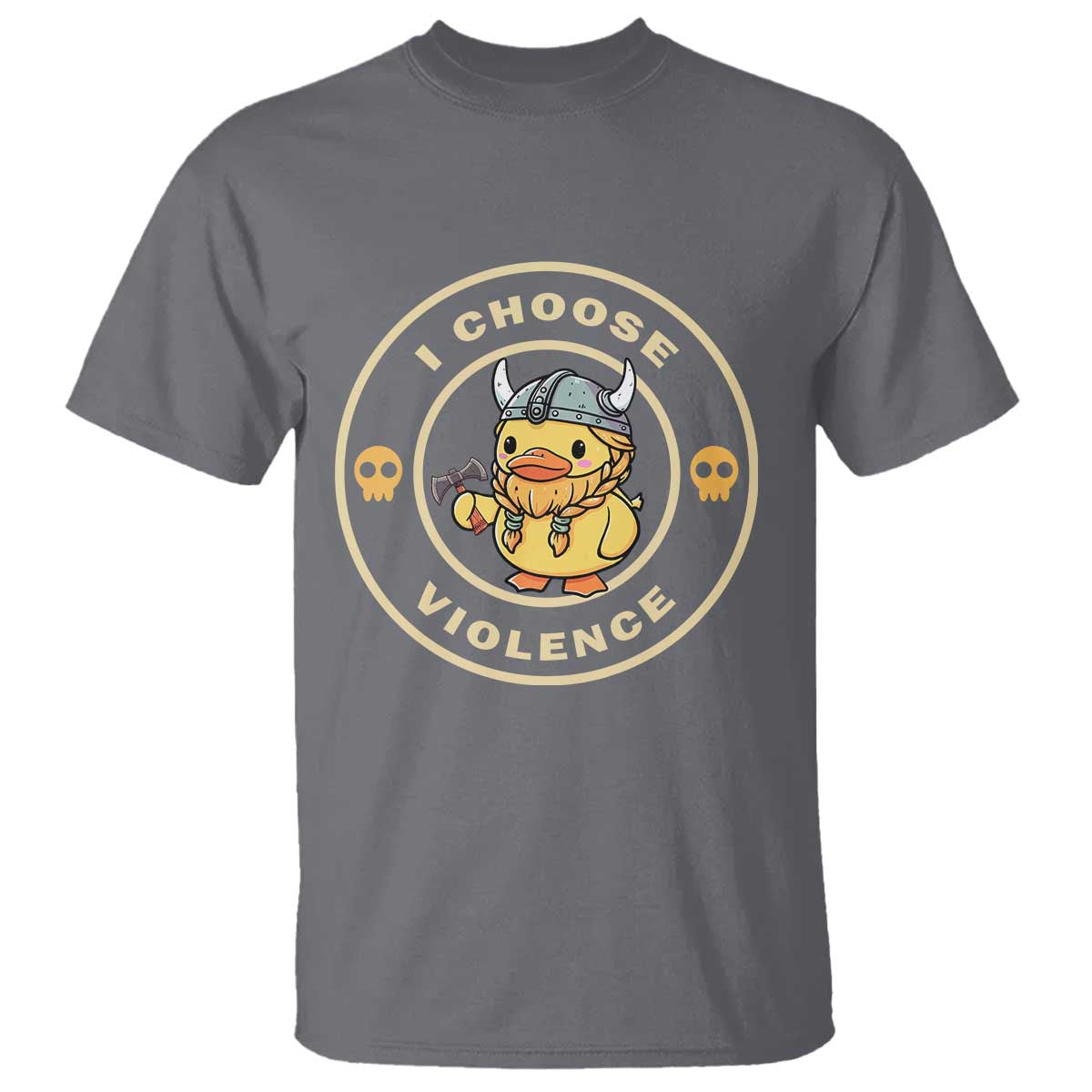 Funny Viking Duck Meme I Choose Violence T Shirt