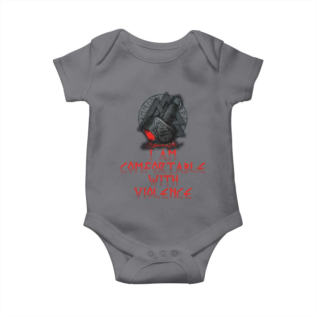 Viking Baby Onesie I Am Comfortable With Violence