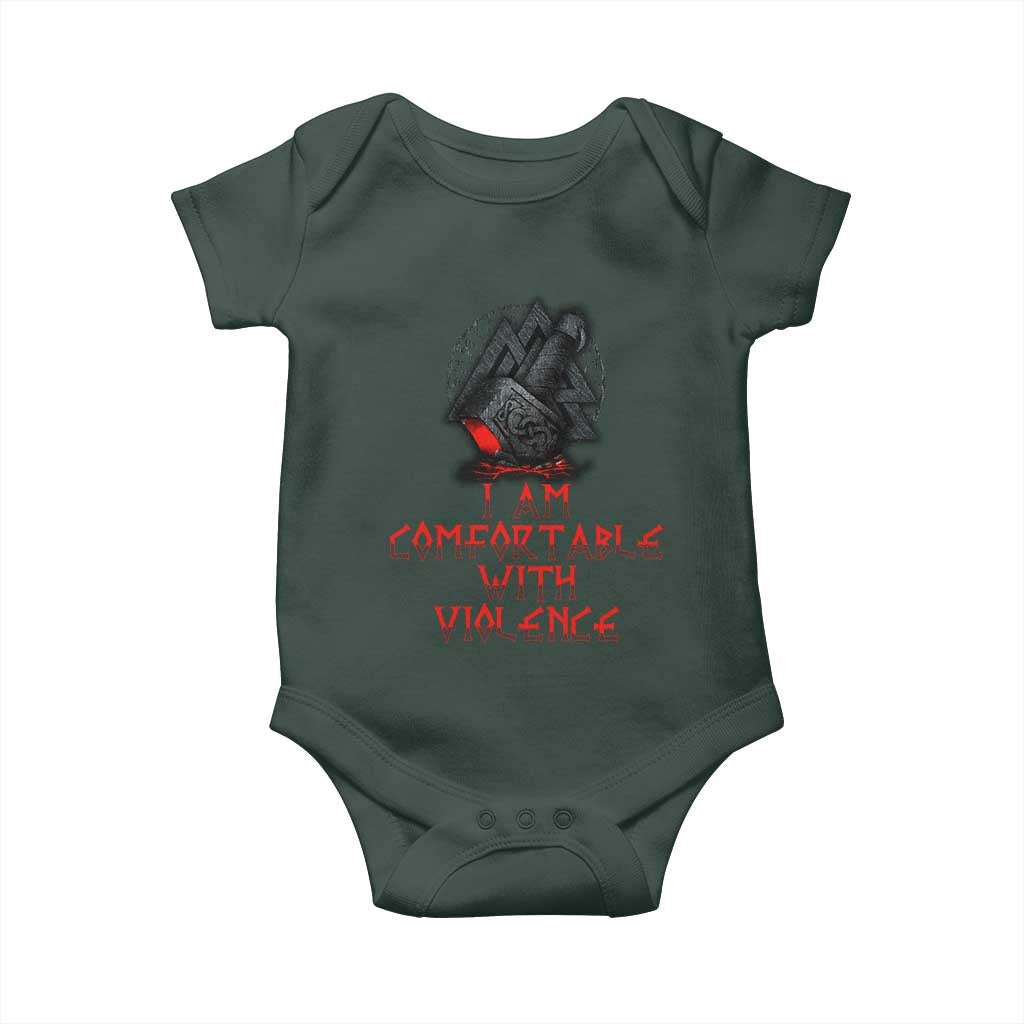 Viking Baby Onesie I Am Comfortable With Violence