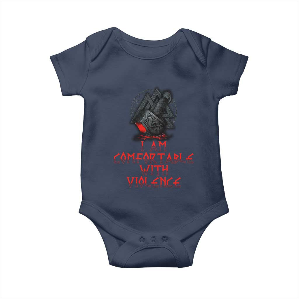 Viking Baby Onesie I Am Comfortable With Violence
