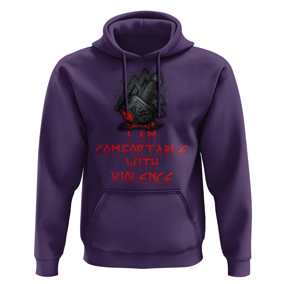 Viking Hoodie I Am Comfortable With Violence