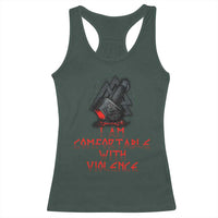 Viking Racerback Tank Top I Am Comfortable With Violence