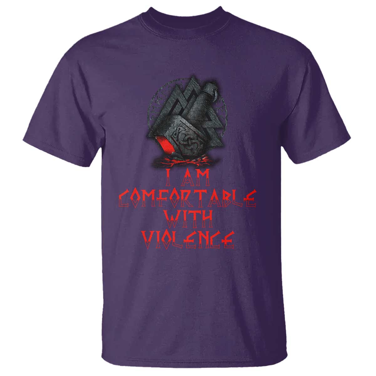 Viking T Shirt I Am Comfortable With Violence