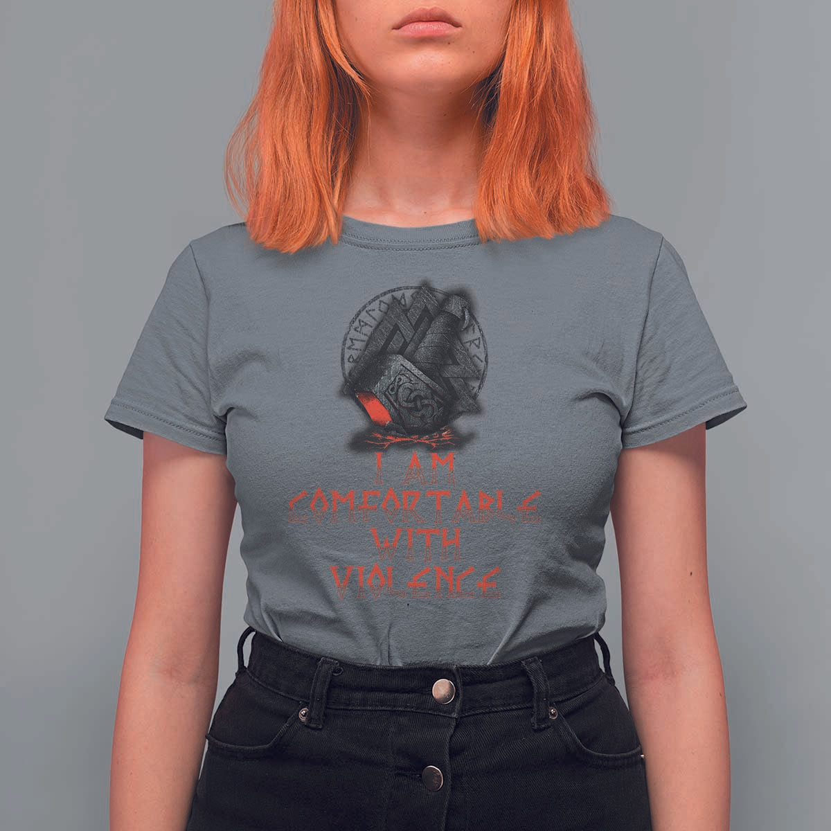 Viking T Shirt For Women I Am Comfortable With Violence