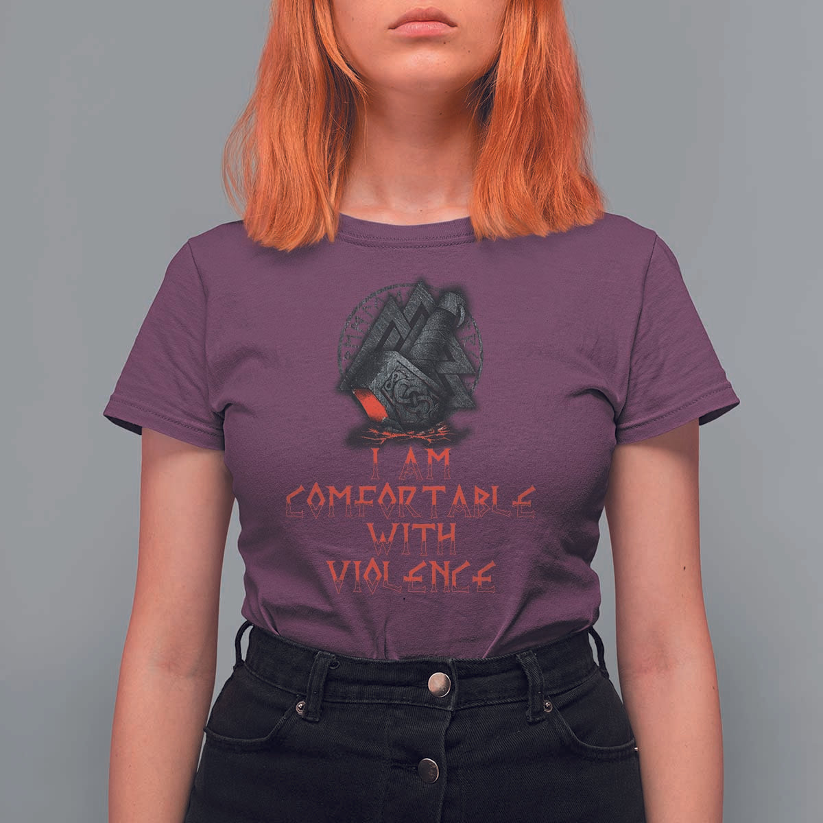 Viking T Shirt For Women I Am Comfortable With Violence