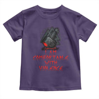 Viking Toddler T Shirt I Am Comfortable With Violence