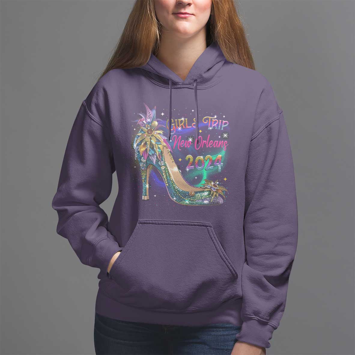 New Orleans Girl's Trip 2024 Matching Hoodie - Wonder Print Shop