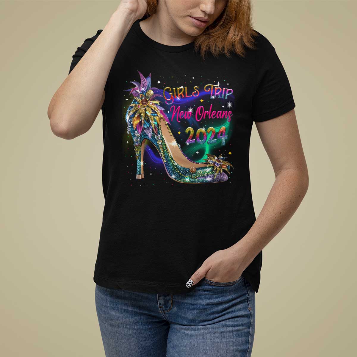New Orleans Girl's Trip 2024 Matching T Shirt For Women - Wonder Print Shop