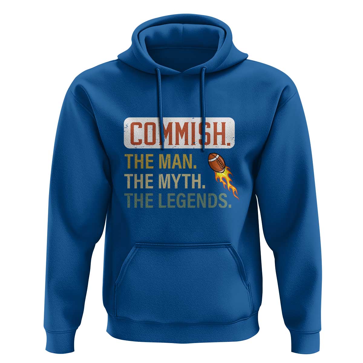 Fantasy Football Hoodie Commish Man Myth Legend - Wonder Print Shop