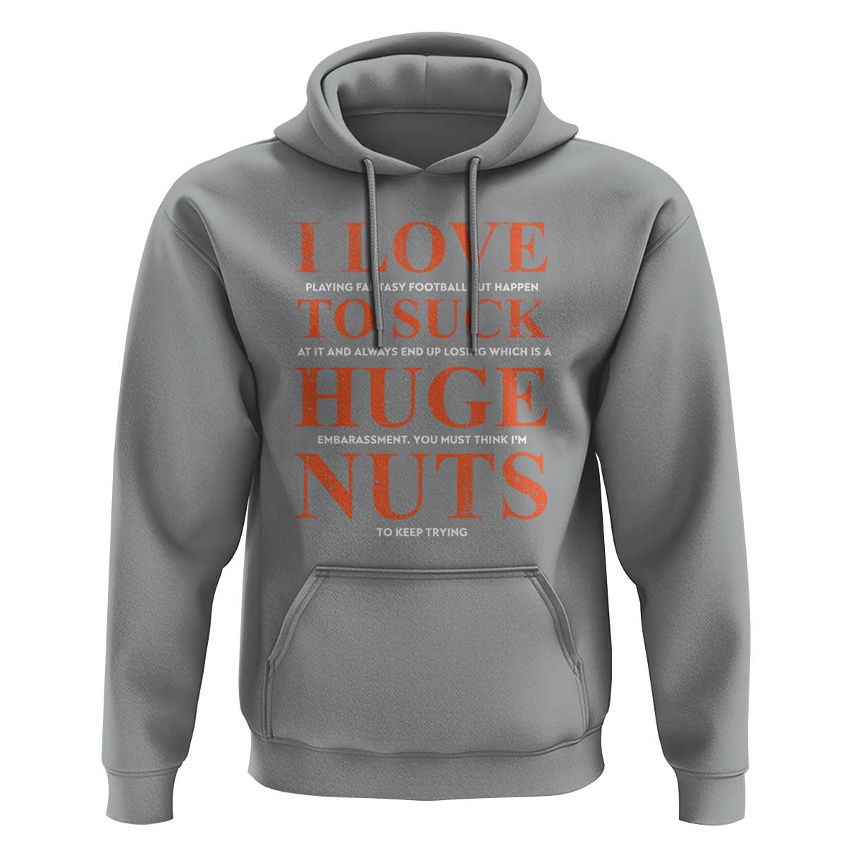Funny Fantasy Football Loser Hoodie I Love To Suck - Wonder Print Shop