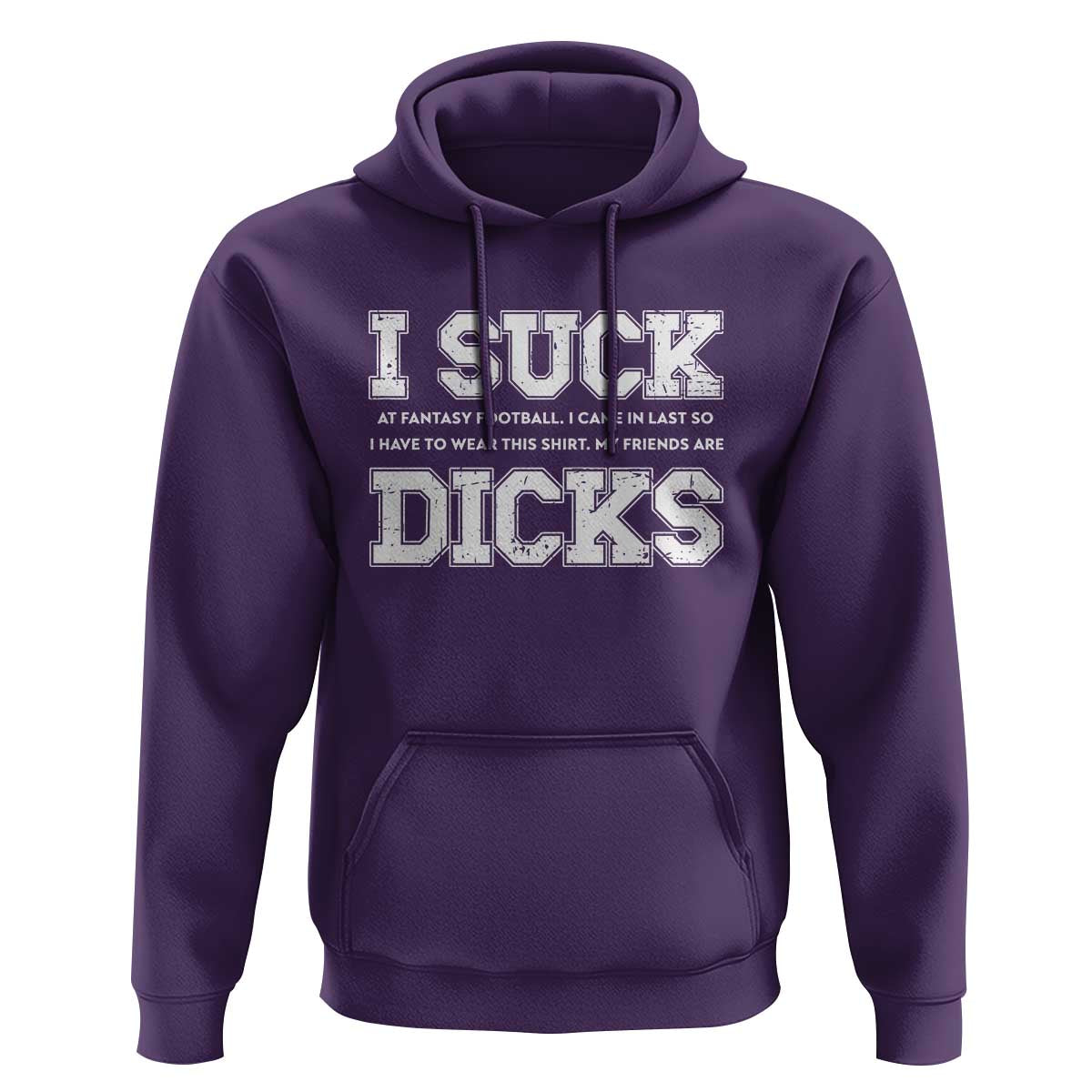Funny I Suck At Fantasy Football Loser Hoodie - Wonder Print Shop