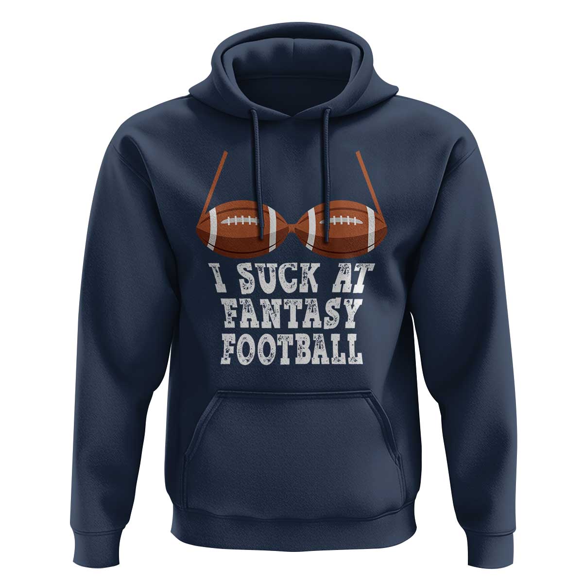 Funny I Suck At Fantasy Football Loser Bikini Hoodie - Wonder Print Shop