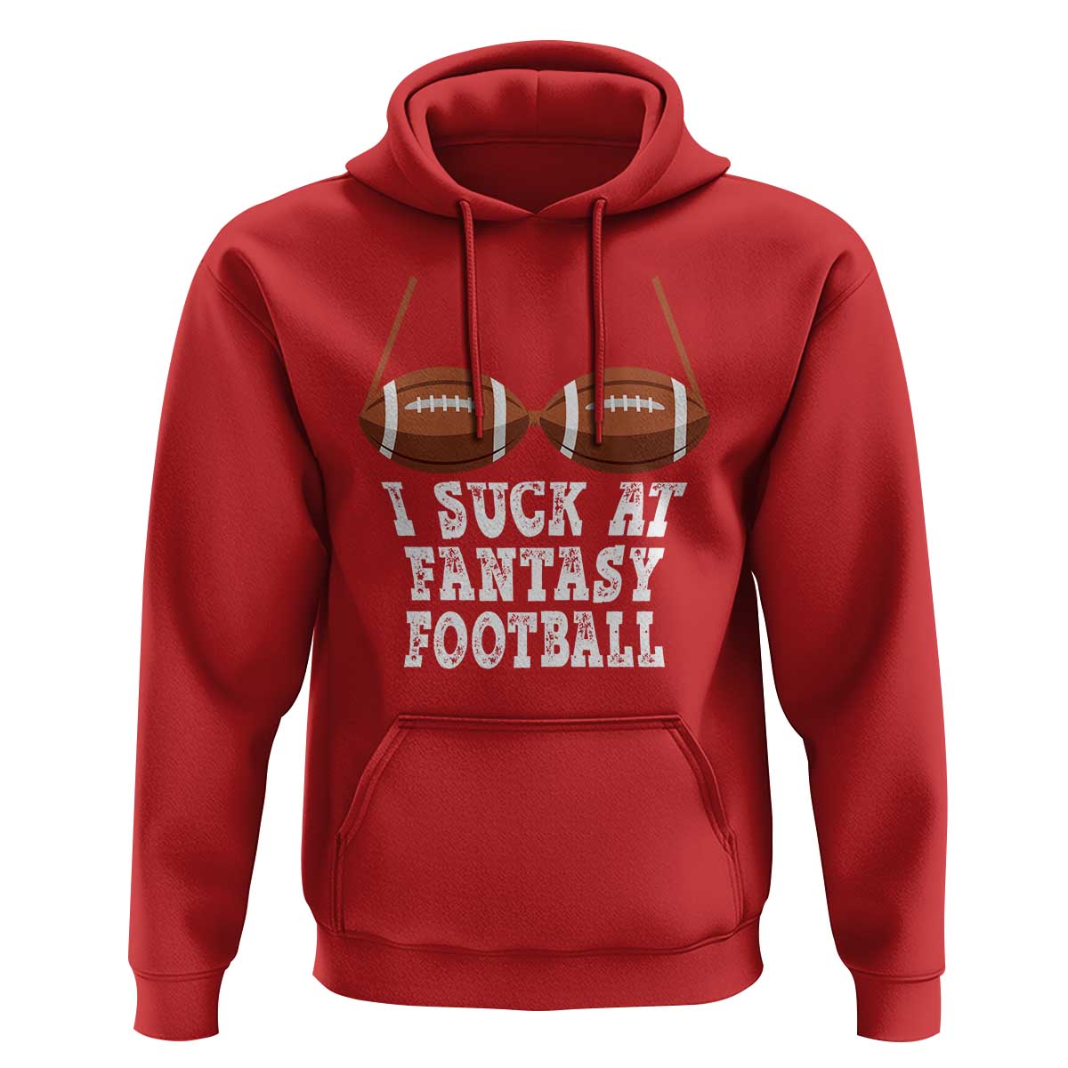 Funny I Suck At Fantasy Football Loser Bikini Hoodie - Wonder Print Shop