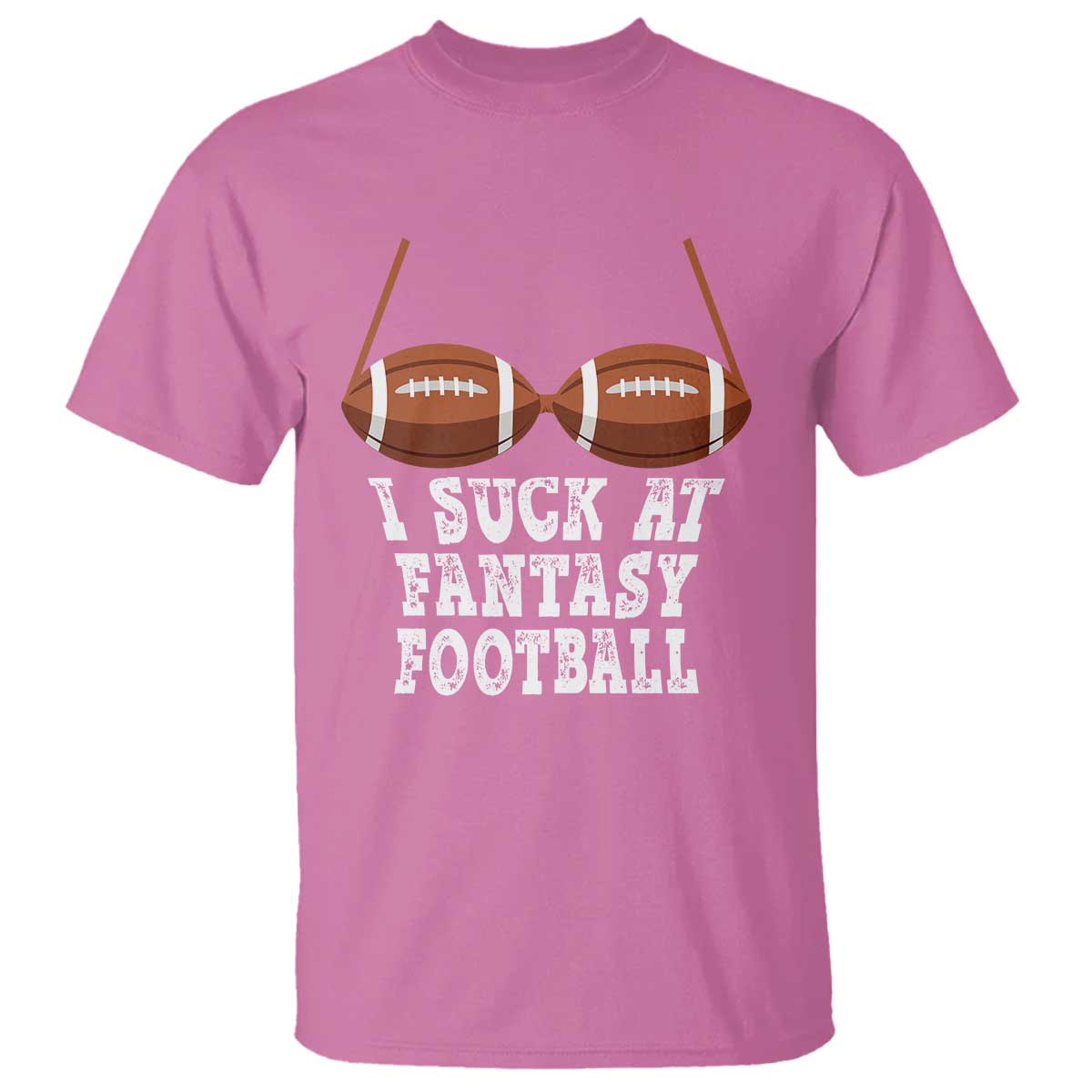 Funny I Suck At Fantasy Football Loser Bikini T Shirt - Wonder Print Shop