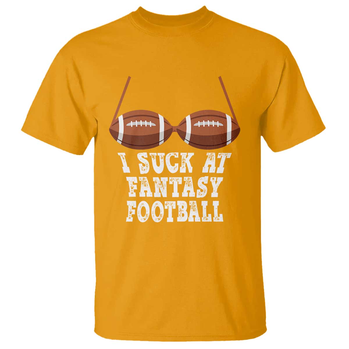 Funny I Suck At Fantasy Football Loser Bikini T Shirt - Wonder Print Shop
