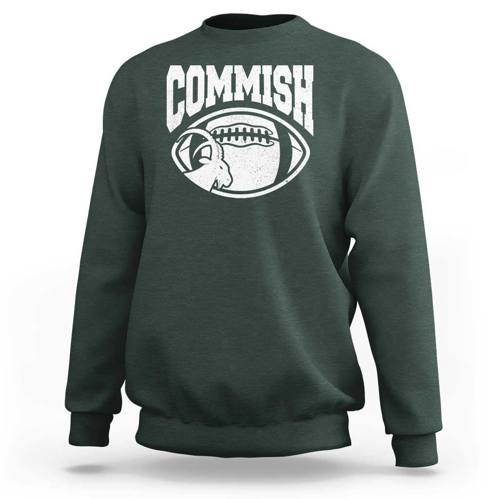 Fantasy Football Goat Commish Sweatshirt - Wonder Print Shop