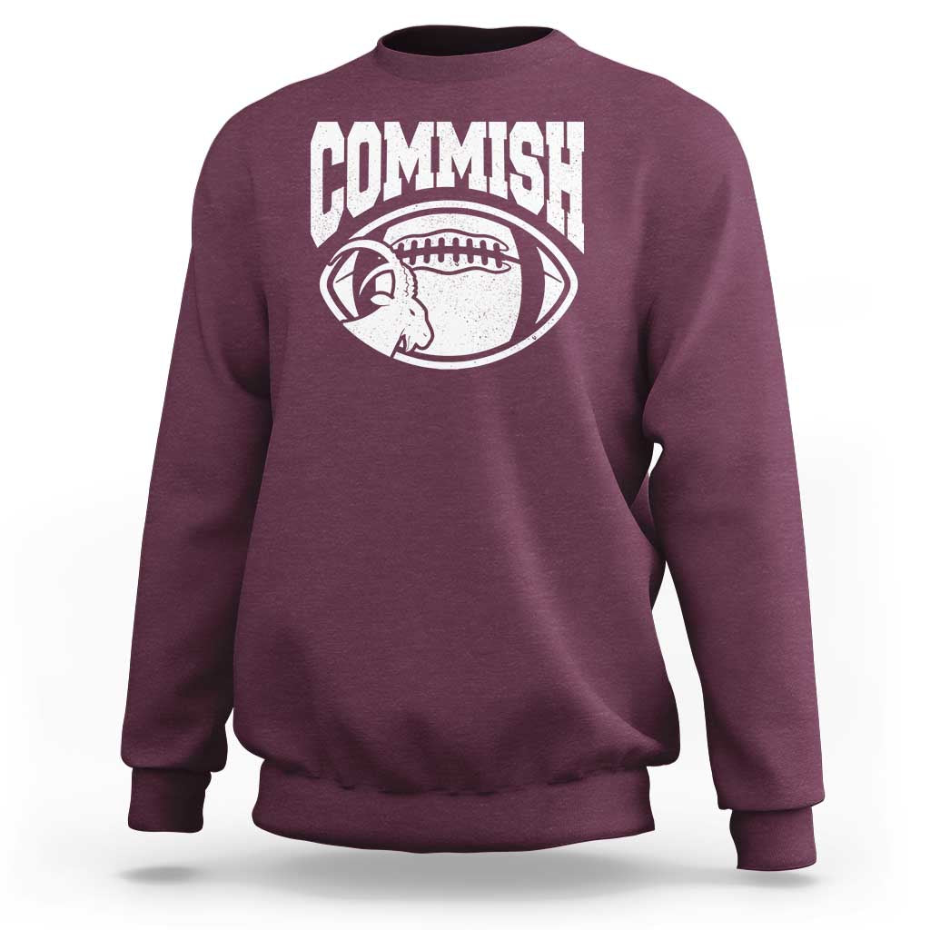 Fantasy Football Goat Commish Sweatshirt - Wonder Print Shop