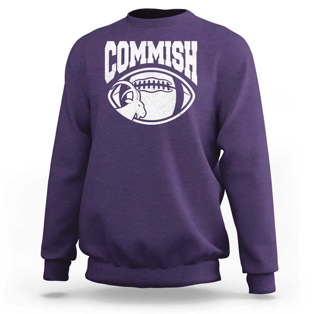 Fantasy Football Goat Commish Sweatshirt - Wonder Print Shop