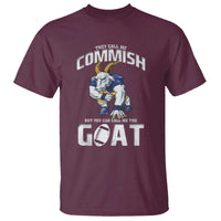 Fantasy Football T Shirt They Call Me Commish But You Can Call Me The Goat - Wonder Print Shop