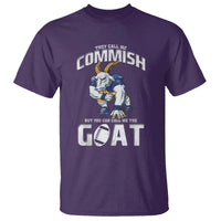 Fantasy Football T Shirt They Call Me Commish But You Can Call Me The Goat - Wonder Print Shop