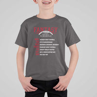 Funny Fantasy Football Schedule T Shirt For Kid - Wonder Print Shop