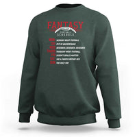 Funny Fantasy Football Schedule Sweatshirt - Wonder Print Shop