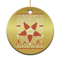Anti Xmas Christmas Ornament Merry Antichristmas Noel Hat Pentagram - Wonder Print Shop