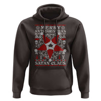 Anti Christmas Hoodie Merry Antichristmas Noel Hat Pentagram