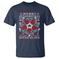 Anti Christmas T Shirt Merry Antichristmas Noel Hat Pentagram - Wonder Print Shop