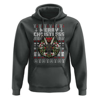 Anti Christmas Hoodie Merry Christless Satan Baphomet Wreath