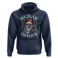 Anti Christmas Hoodie Merry 666Mas Satan Creepy Christmas