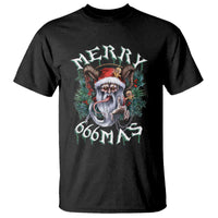 Anti Christmas T Shirt Merry 666Mas Satan Creepy Christmas - Wonder Print Shop