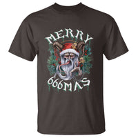 Anti Christmas T Shirt Merry 666Mas Satan Creepy Christmas - Wonder Print Shop