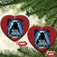 Dark Gothic Christmas Krampus Christmas Ornament - Wonder Print Shop