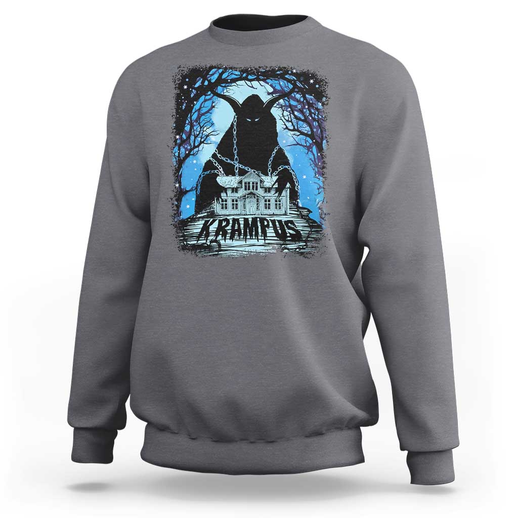 Dark Gothic Christmas Krampus Sweatshirt - Wonder Print Shop