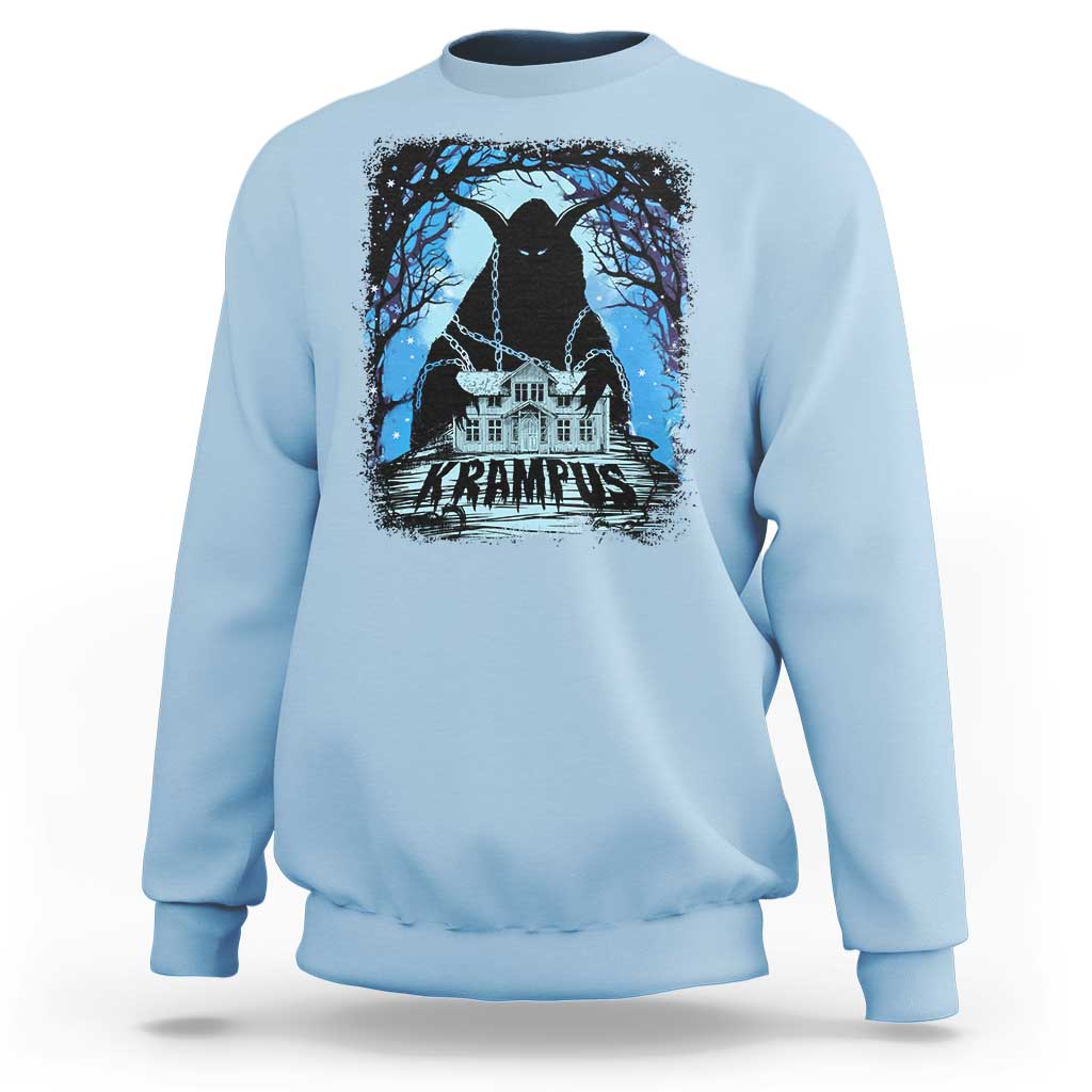Dark Gothic Christmas Krampus Sweatshirt - Wonder Print Shop